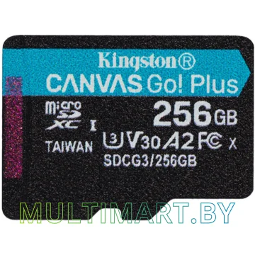 Карта памяти Kingston Canvas Go! Plus microSDXC 256GB (с адаптером) картинка 3
